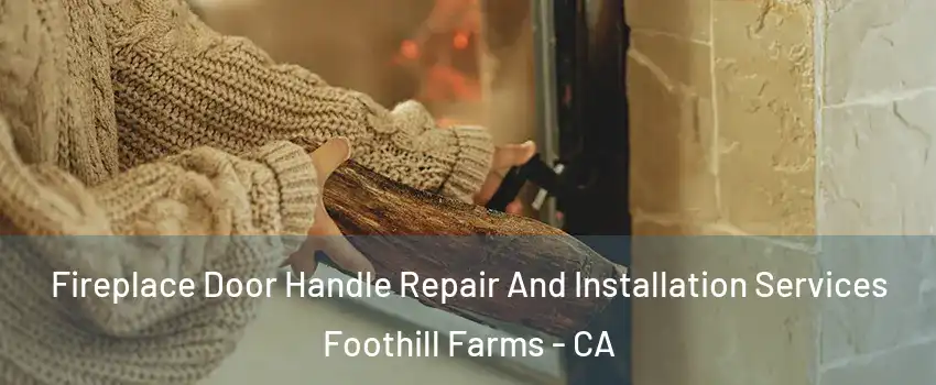  Fireplace Door Handle Repair And Installation Services Foothill Farms - CA